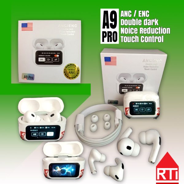 A9 Pro AirPods TWS Bluetooth Headphone ANC/ENC