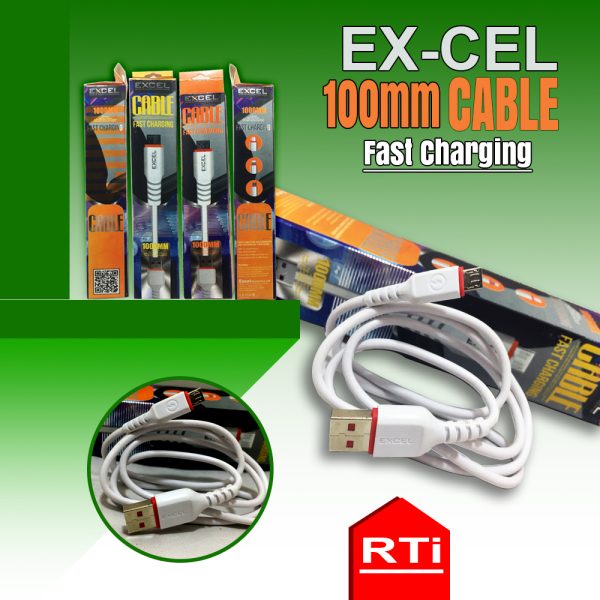 EX-Cel 100mm Charging Cable