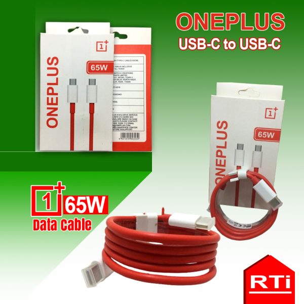OnePlus 65W Data Cable USB-C to USB-C