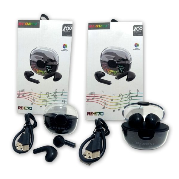 Regrsi RE-E70 TWS Bluetooth Headphone - Image 4