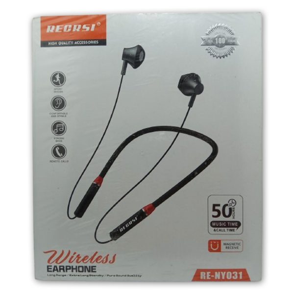 Regrsi RE-NY031 Neckband Bluetooth Headphone - Image 5