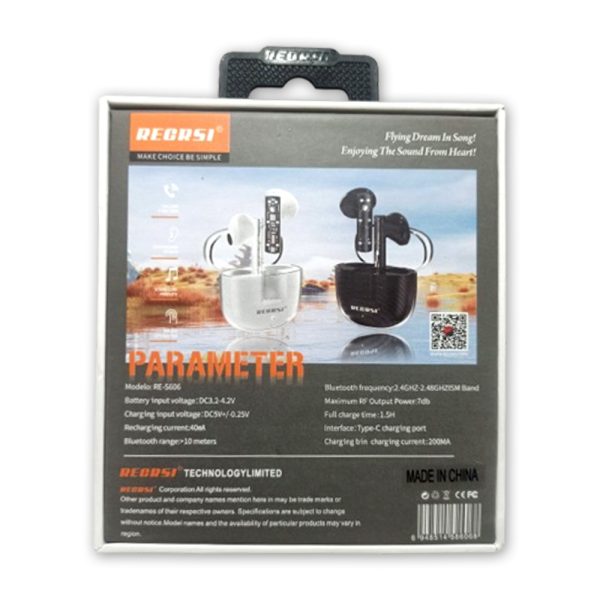 Regrsi RE-S606 TWS Bluetooth Headphone - Image 3