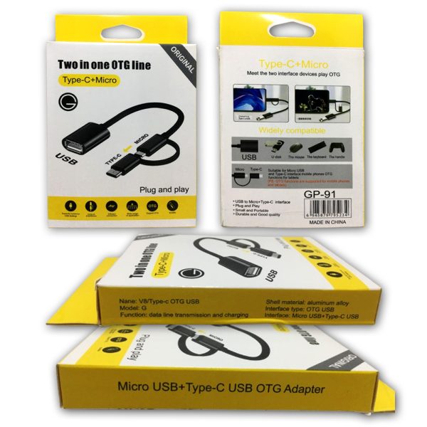 2 in 1 OTG Cable || OTG to Micro & Type-C - Image 4