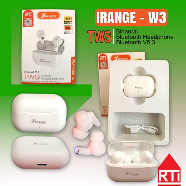 Irange W3 TWS Bluetooth Headphone
